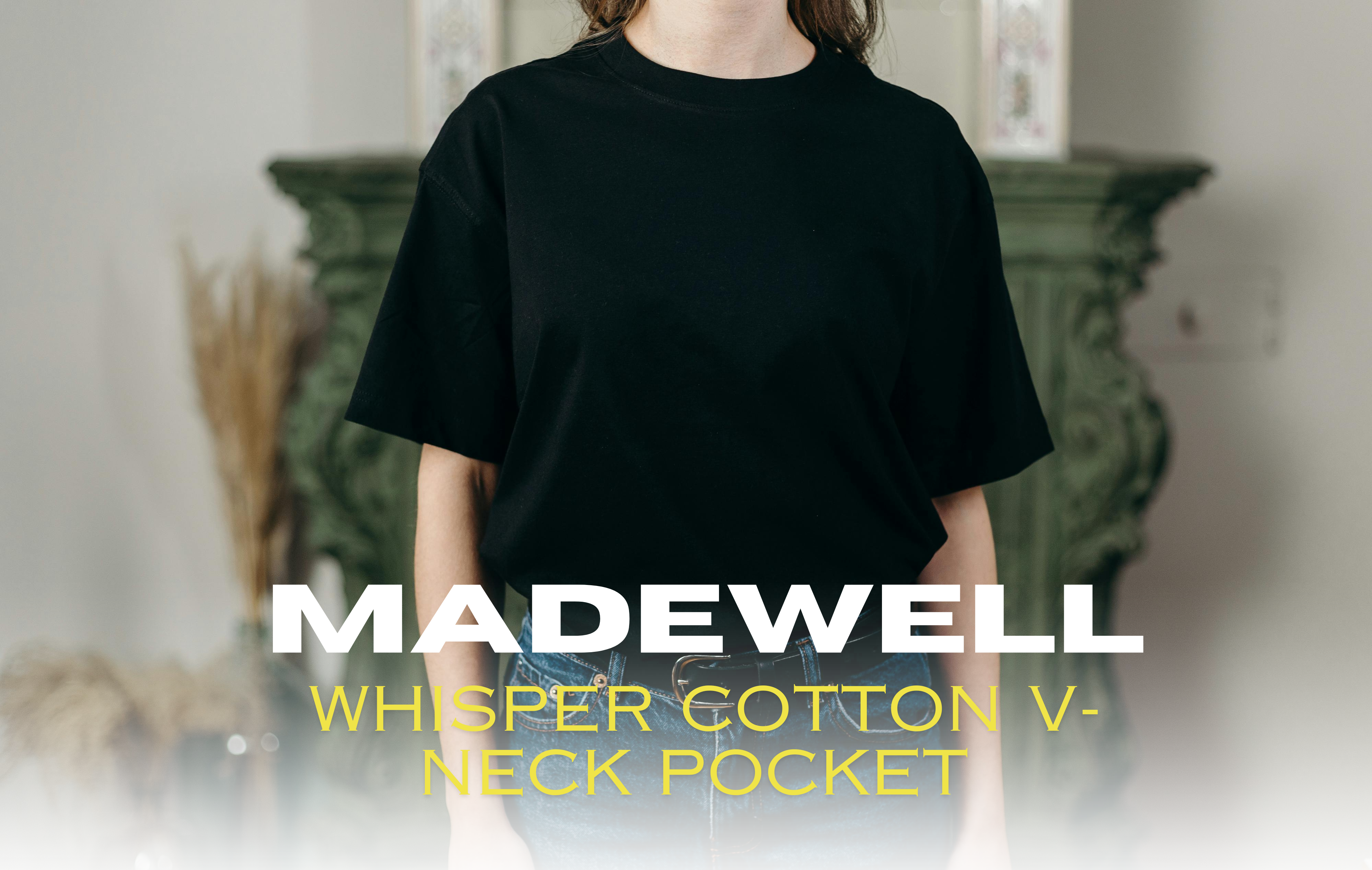 Madewell Whisper Cotton V-Neck Pocket Tee 